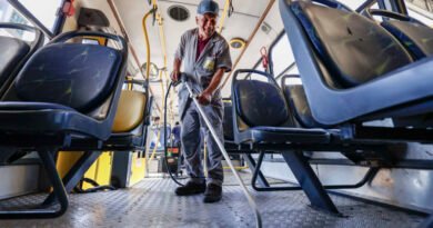 Higienização dos ônibus